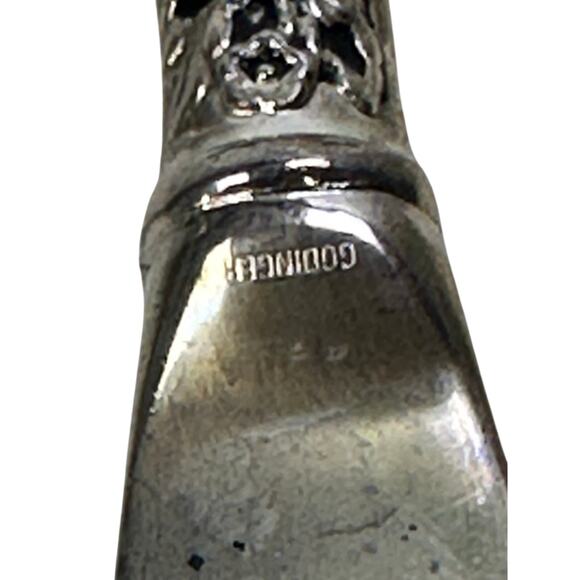 American Silversmiths Collection Godinger Silverplate Floral Spreaders w/Case-4 - Picture 4 of 7